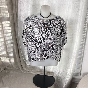 Material Girl animal Print top